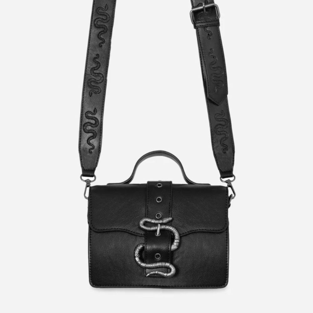 Mamba Snake Buckle Crossbody Bag